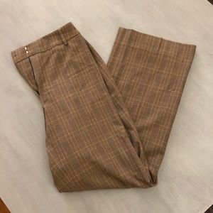 Plaid brown and pink dress pants!